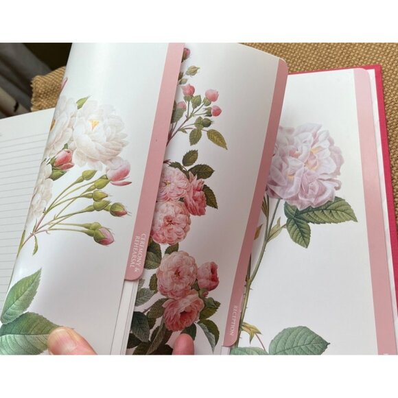 Wedding Planner Book Spiral Botanical Floral Blank 7 Tab 1999 Galison Publishing - Picture 2 of 10